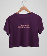 I'm cooler on Instagram - Crop top - TheBTclub
