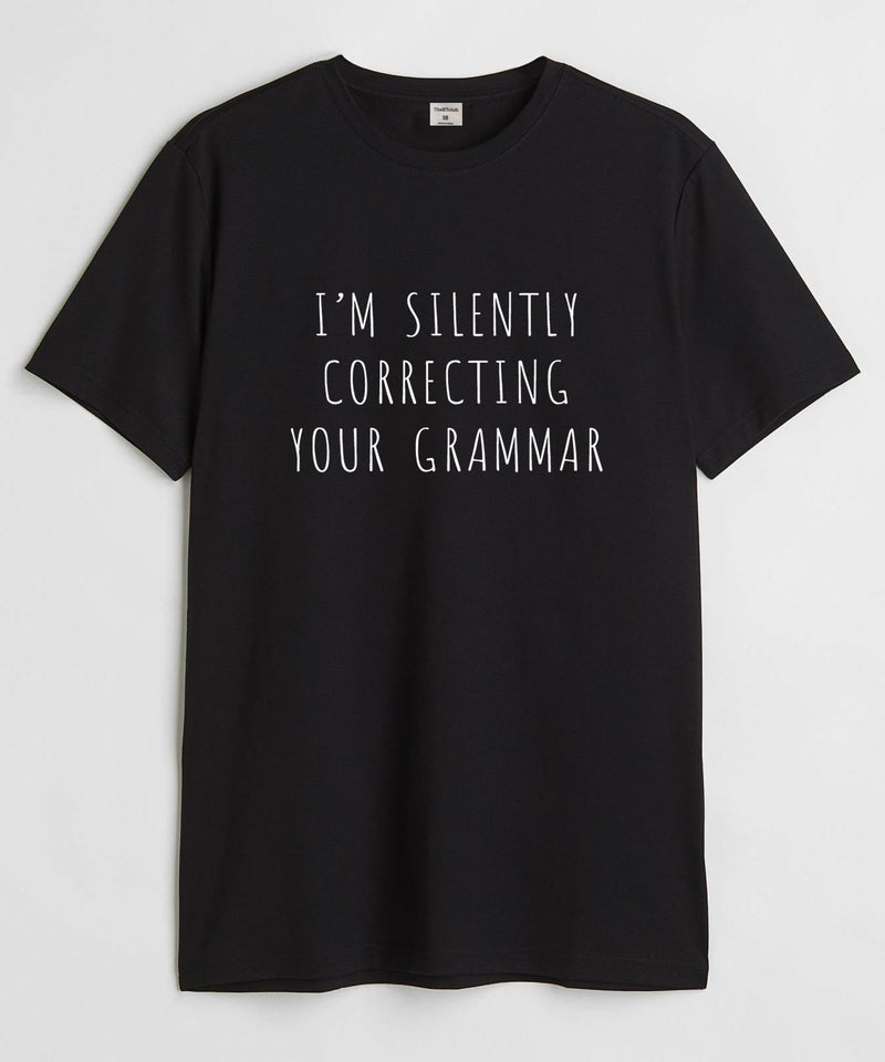 I'm silently correcting your grammar - Black - TheBTclub