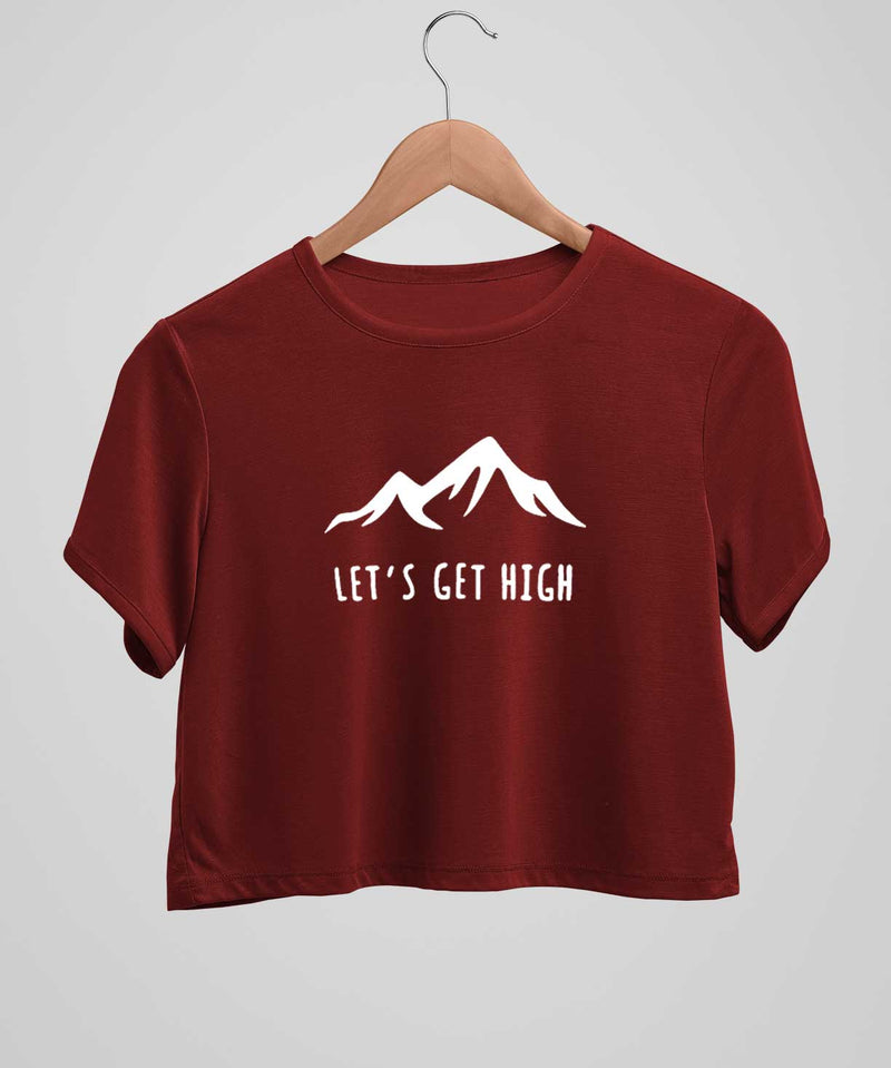 Let's get high - Crop top - TheBTclub