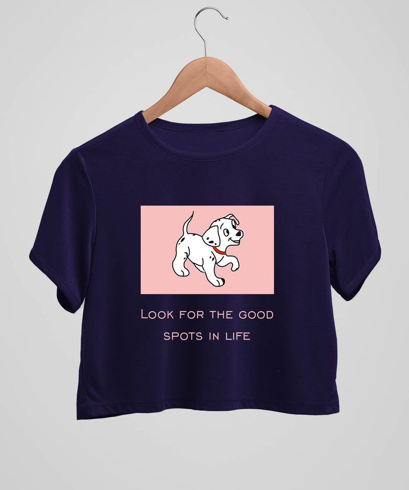 Look for the good spots - Crop top - TheBTclub