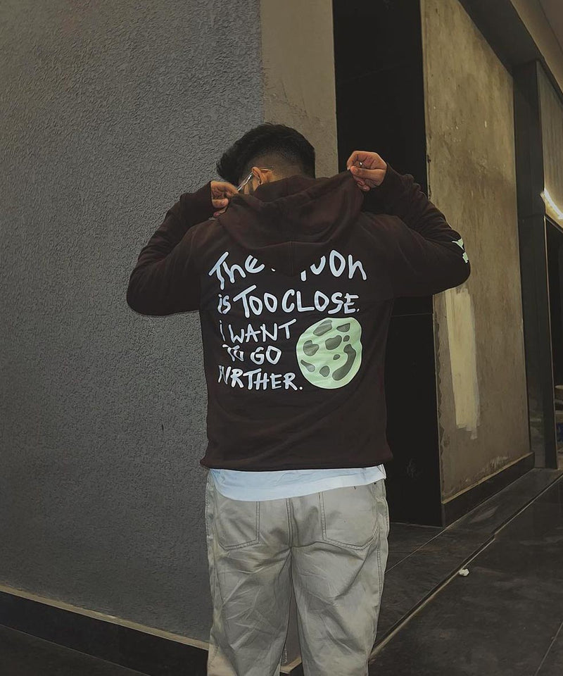 The Moon is too close - Hooded Sweatshirt
