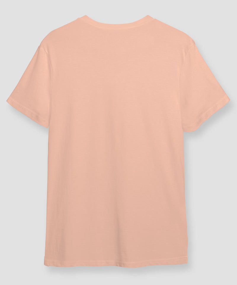 Round Neck  T-shirt - Peach