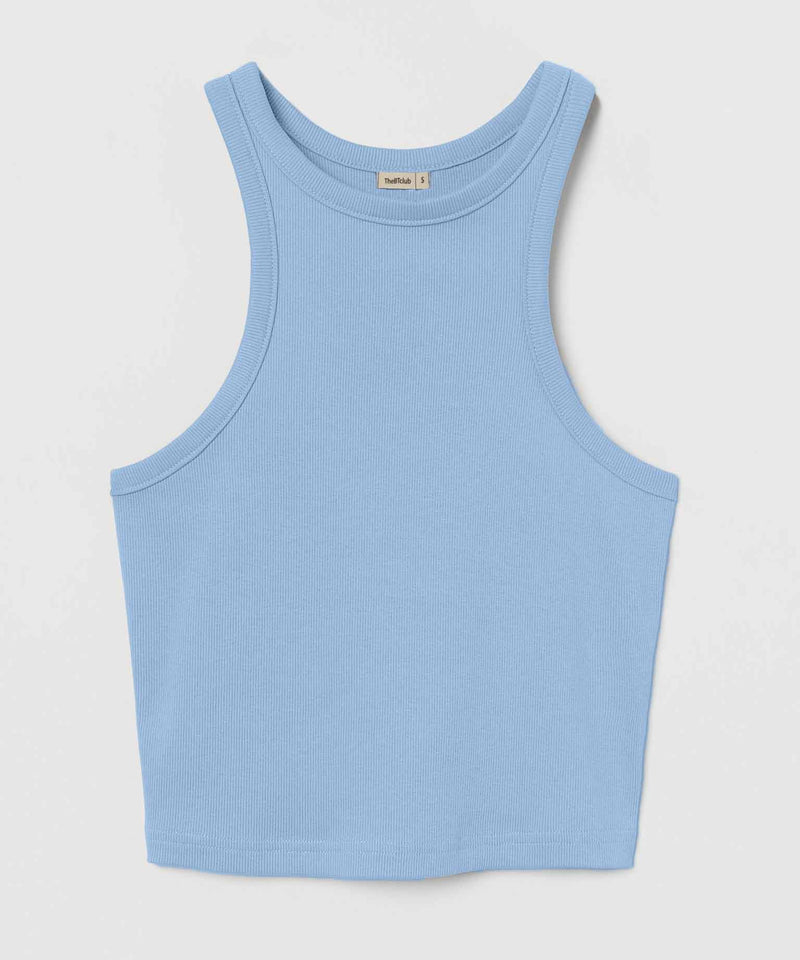 Ribbed Racerback - Light blue