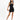 Ribbed Thin Strap Dress - Black - TheBTclub