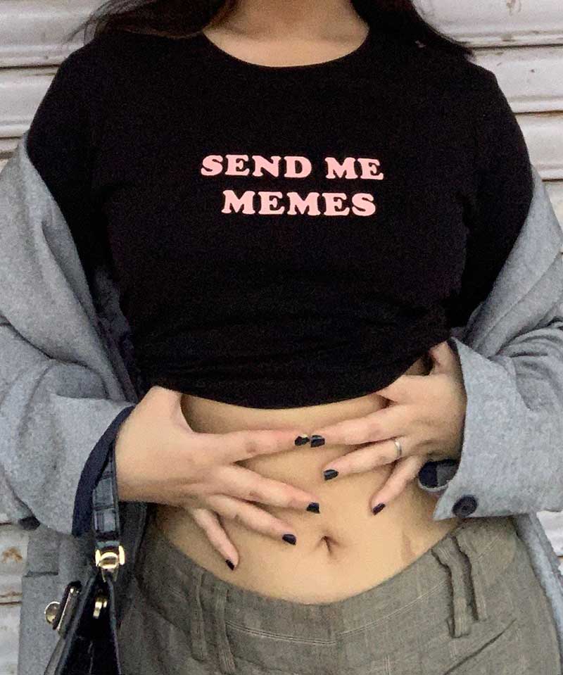 Send me memes - Crop top - TheBTclub