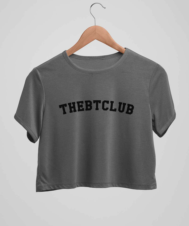 Signature - Crop top - Grey - TheBTclub